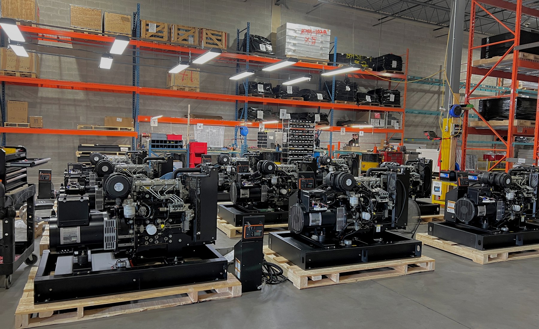 Usman Power Solution generator stock and technical team